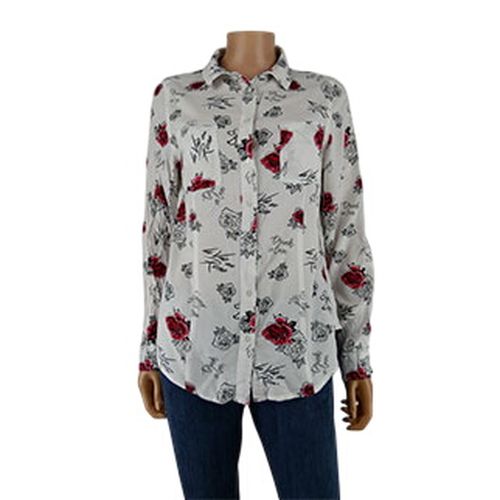 Chemisier imprimée roses rouges - Taille L - Tally Weijl - Modalova