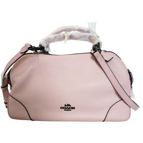 Sac à main COACH "Lane Satchel "en cuir grainé - Label Emmaus - Modalova