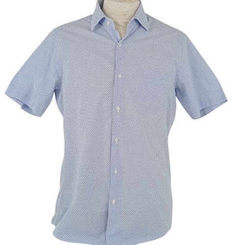 Chemise - manches courtes - couleur bleu et - taille 39 (S/M) - Pierre Cardin - Modalova