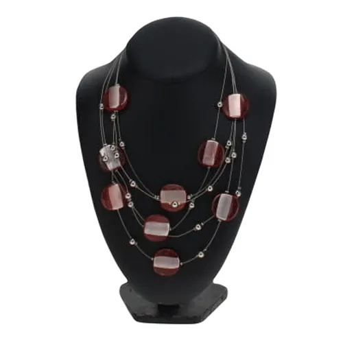Collier argenté à perles - femme - Label Emmaus - Modalova