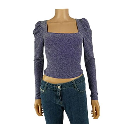 Top à col carré imprimé paillettes - Taille S - Divided - Modalova