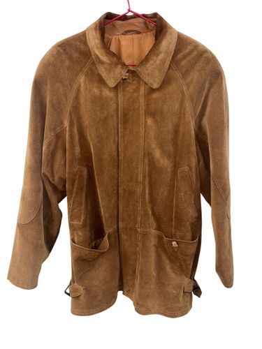 Veste en daim cuir 20 ans de la maison HIEBER maitre fourreur de metz , taille 54 / XXL - Label Emmaus - Modalova