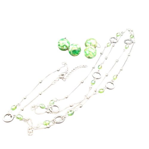 Collier et boucles d'oreille couleur et acier - Label Emmaus - Modalova