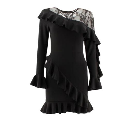 Robe col dentelle manche volant - Taille 36 - Missguided - Modalova