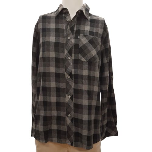 Chemise à carreaux noir et - CHEROKEE - Taille M - Label Emmaus - Modalova