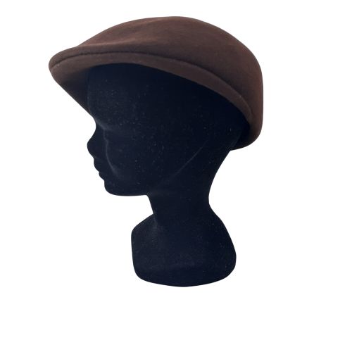 Béret T56 100% laine marron - Label Emmaus - Modalova