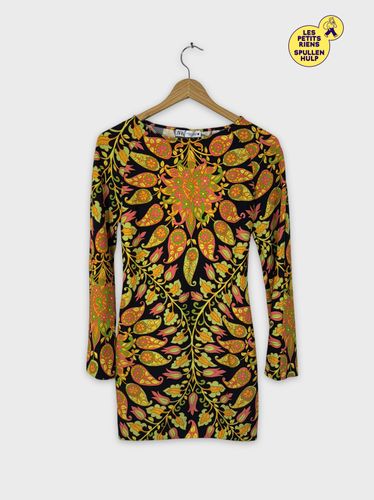 Robe moulante  motifs floraux XS  - zara - Modalova