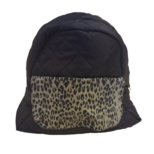 Sac à dos matelassé imprimé léopard - 100% Matières recyclées - Etoffe Meuse - Étoffe Meuse - Modalova