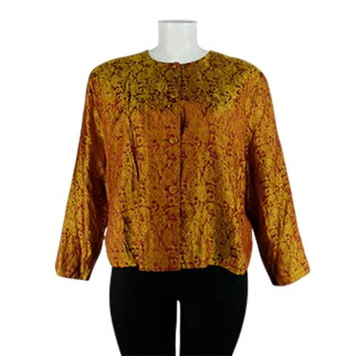 Veste bicolore impirmé à boutons - Créaline - Taille 58 - Label Emmaus - Modalova