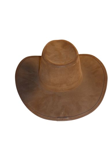 Chapeau de cowboy western en cuir véritable - Label Emmaus - Modalova