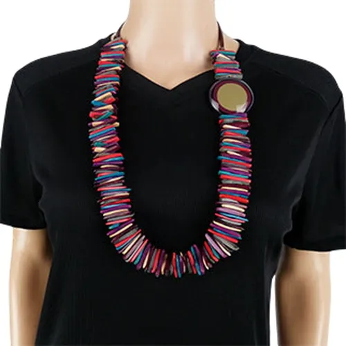 Collier multicolore - femme - Label Emmaus - Modalova