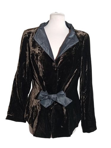 Veste Blazer Natan+ Velours Noeud Noir Xxl/44/16 (t5185) - Label Emmaus - Modalova