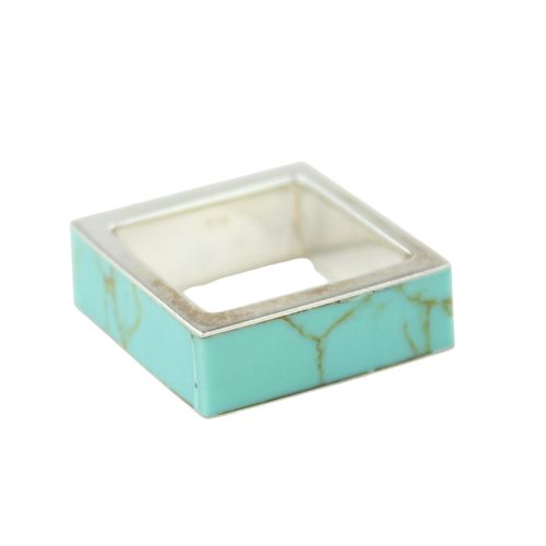 Bague - Argent 925 et turquoise - Label Emmaus - Modalova