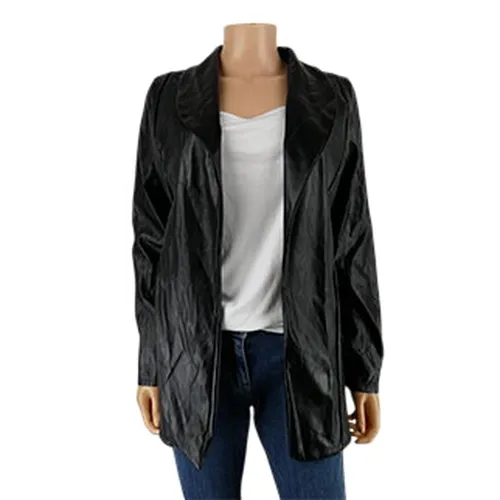 Gilet en simili cuir - Taille 36 - Boohoo - Modalova