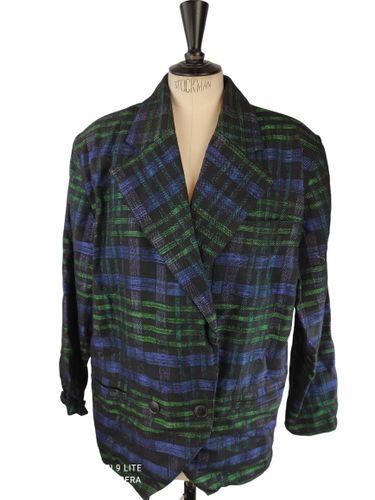 UMBERTO GINOCCHIETTI - Veste blazer croisée vintage carreaux – Taille 38 (FR) - Label Emmaus - Modalova