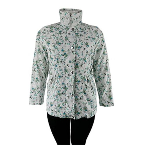 Veste blanche imprimé fleurs - Taille 42 - Damart - Modalova