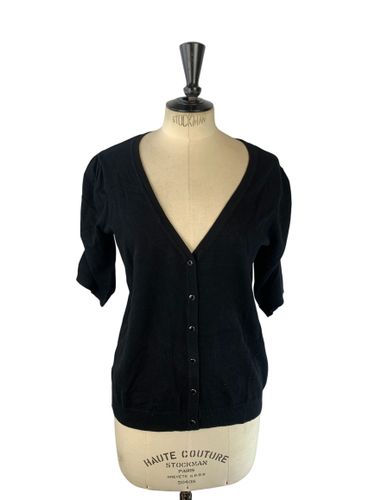 Riu Paris — Gilet col V manches courtes en maille fine avec boutons cerclés — — Neuf d'invendu Riu — Taille M (estimé) - Label Emmaus - Modalova