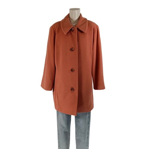 Manteau rouille mi-long coupe droite M/L - Label Emmaus - Modalova
