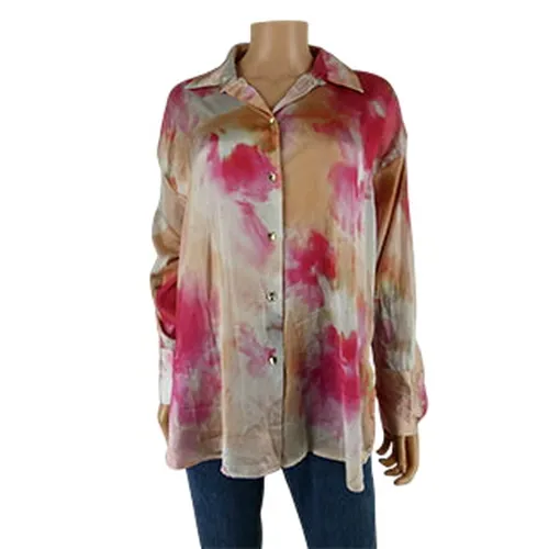 Chemisier fluide multicolore imprimé - Taille S - Zara - Modalova