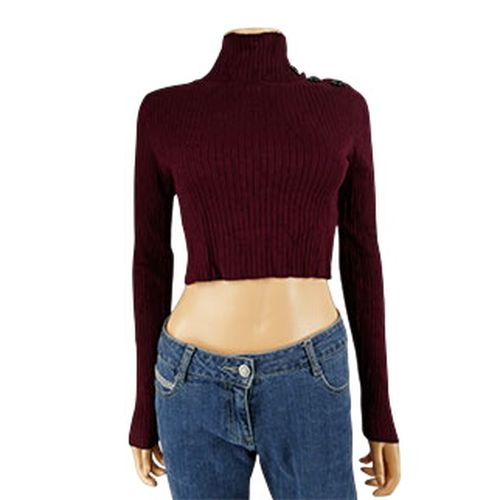 Crop top imprimé col haut - Taille S - Zara - Modalova