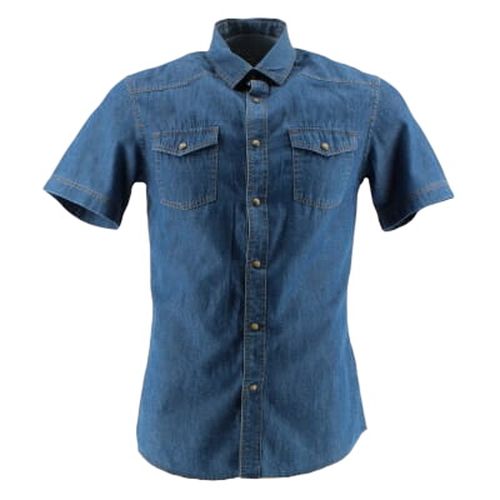 Chemise style jean imprimé feuillage à l'intérieur - Taille M - Celio - Modalova