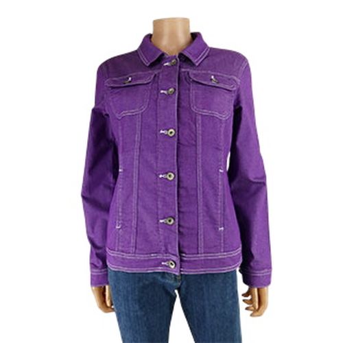 Veste violette en jean - Venca - Taille L - Label Emmaus - Modalova