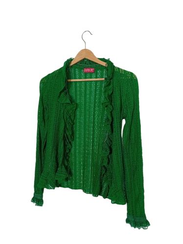 Gilet Dentelle Vert Vintage (V3752) - Label Emmaus - Modalova