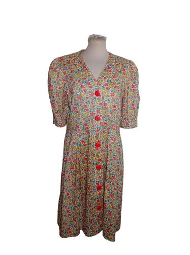 Robe Longue Fleurie Vintage (V3666) - Label Emmaus - Modalova