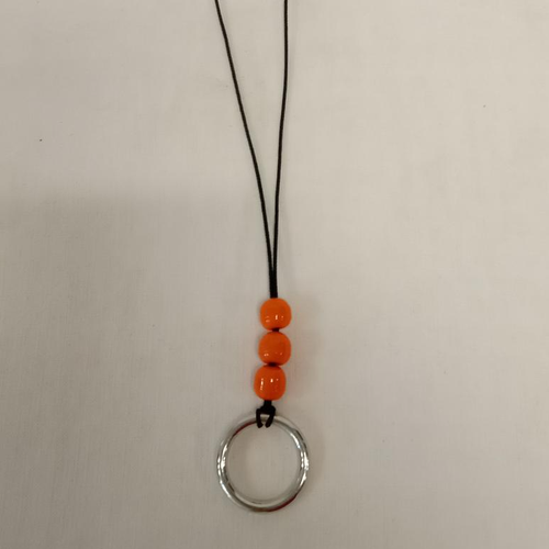 Collier avec anneau et perles recycles - Label Emmaus - Modalova