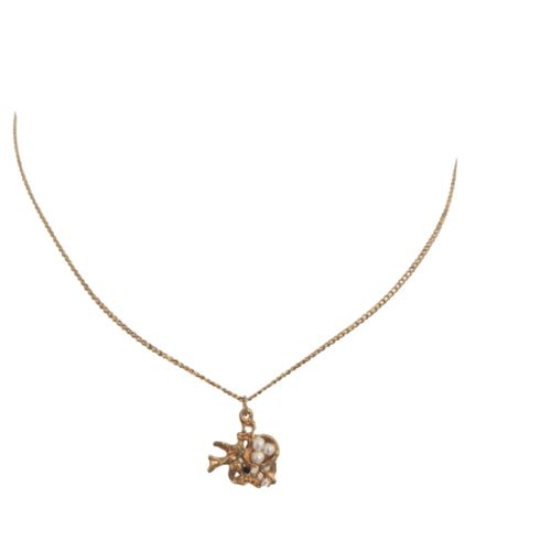 Chaîne dorée et pendentif oiseau - Label Emmaus - Modalova