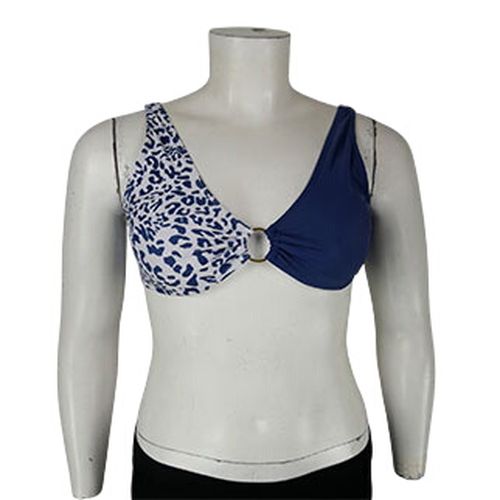 Haut de maillot de bain bleu et imprimé - Taille XL - Label Emmaus - Modalova
