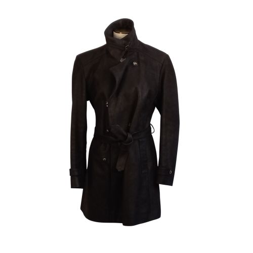 Manteau cuir taille5 SILVER COAT - Label Emmaus - Modalova