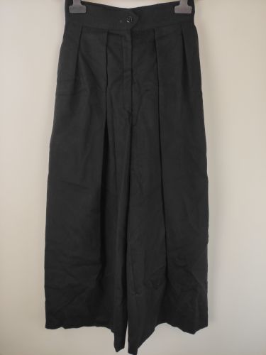 Pantalon-jupe vintage à pinces — Taille haute — Coupe évasée — Taille 32 FR (estimée) - Label Emmaus - Modalova