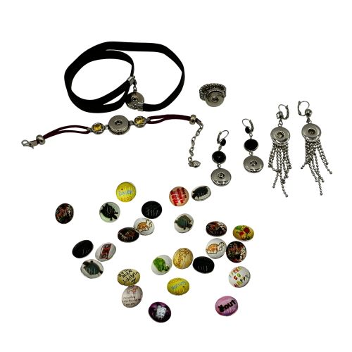 Ensemble de bijoux modulables + 25 cabochons interchangeables - Label Emmaus - Modalova
