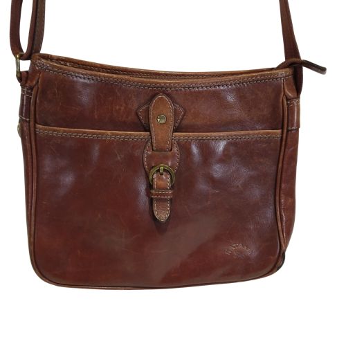 Sac à bandoulière en cuir de vachette - Katana - Modalova