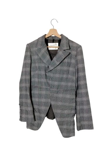Blazer cintré à carreaux et rose (T7026) - Label Emmaus - Modalova