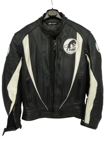 Blouson noir moto FURYGAN T. M - Label Emmaus - Modalova