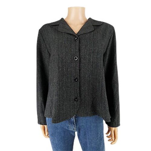 Veste grise à rayures - New chic - Taille T3 - Label Emmaus - Modalova