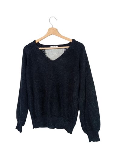 Pull Noir Dentelle Adilynn (T6927) - Label Emmaus - Modalova