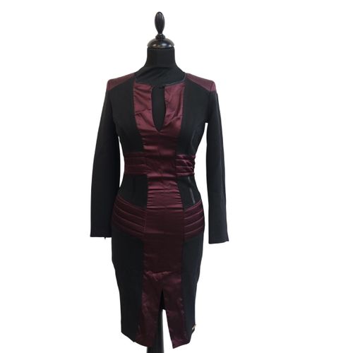 Robe fourreau bicolore noire et -Babylon Collection -40 IT/36-38 - Label Emmaus - Modalova