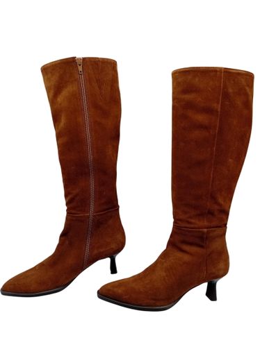 Bottes Hautes Daim Camel (T6867) - Unisa - Modalova