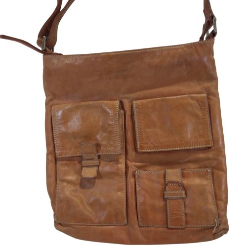 Sac à bandoulière Coccinelle en cuir orangé à poches - Label Emmaus - Modalova
