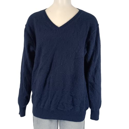 Pull col V cachemire Not Shy marine XL - Label Emmaus - Modalova