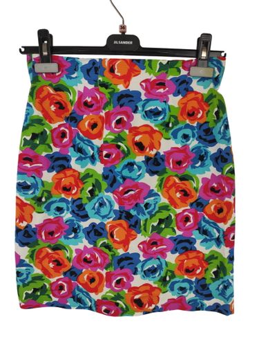 Seventy — Jupe droite à motif floral pop (assortie à la veste) — (Fabriqué en Italie) — Taille 42 IT (38 FR / M) en se referant aux mesures, - Label Emmaus - Modalova