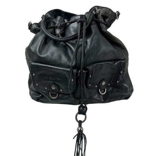 Sac seau Lancaster en cuir noir - Lancaster Paris - Modalova