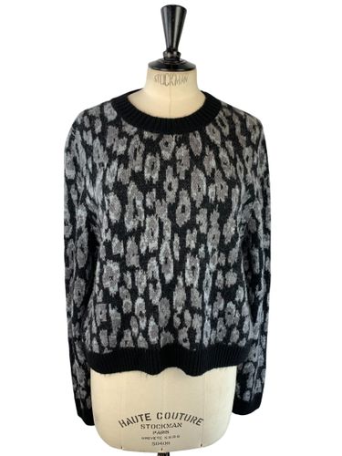 Riu Paris - Pull col rond jacquard léopard - Noir & - Neuf d'invendu Riu - Taille L - Label Emmaus - Modalova