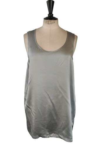 Yazoo — Top fluide en 100 % soie — Gris — Taille M (38/40 FR) - Label Emmaus - Modalova