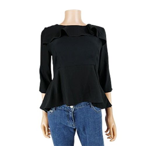 Blouse avec froufrou - Just Orna - Taille 38 - Label Emmaus - Modalova