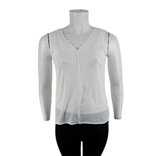 Débardeur écru col dentelle - Taille XL - Naf Naf - Modalova