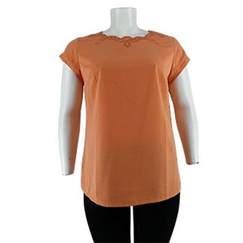 Top rose orangé imprimé - Taille 46 - Label Emmaus - Modalova